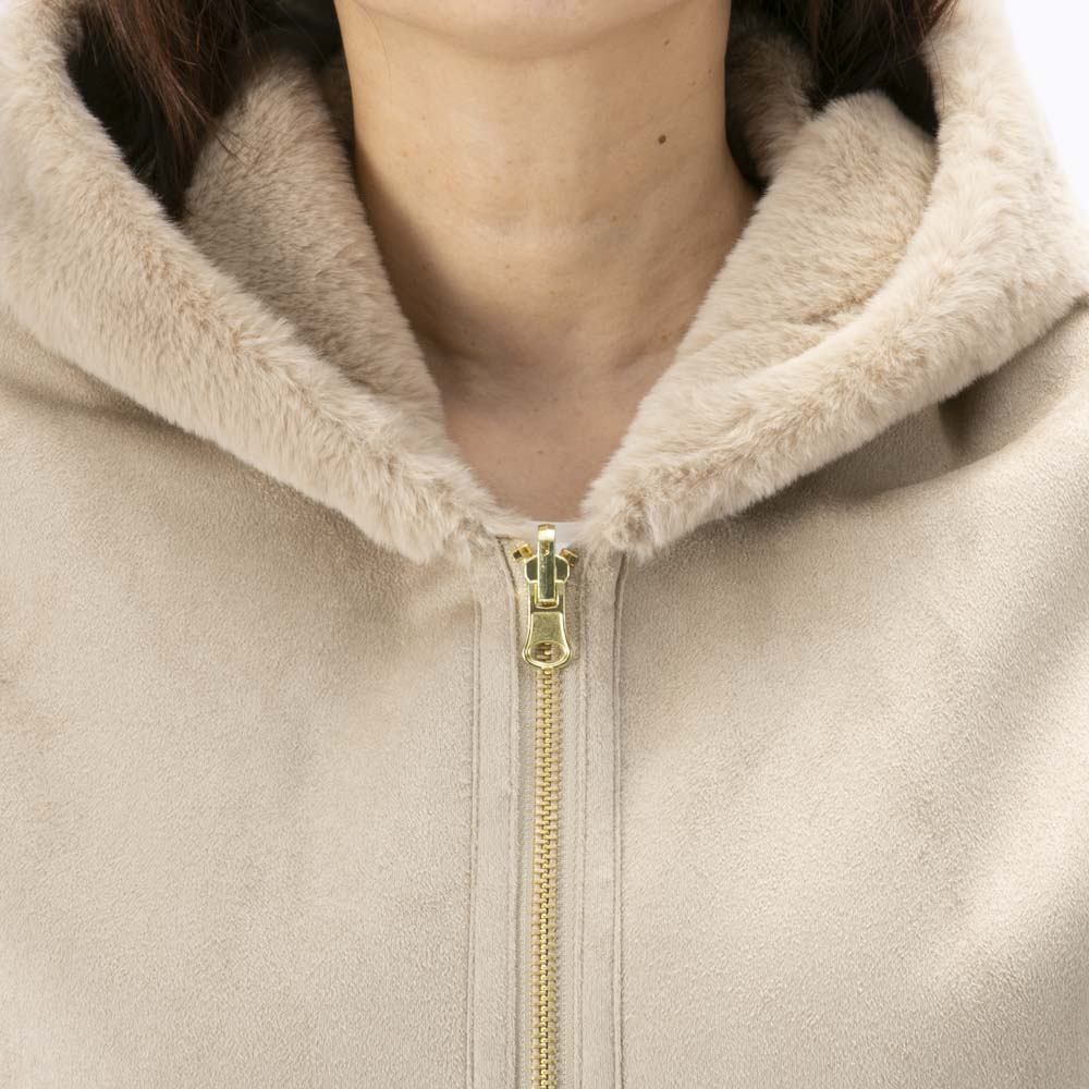 ノアジェ NOA-GE レディースアウター フェイクムートン リバーシブルコート 121-5699-2292/05【FITHOUSE ONLINE SHOP】