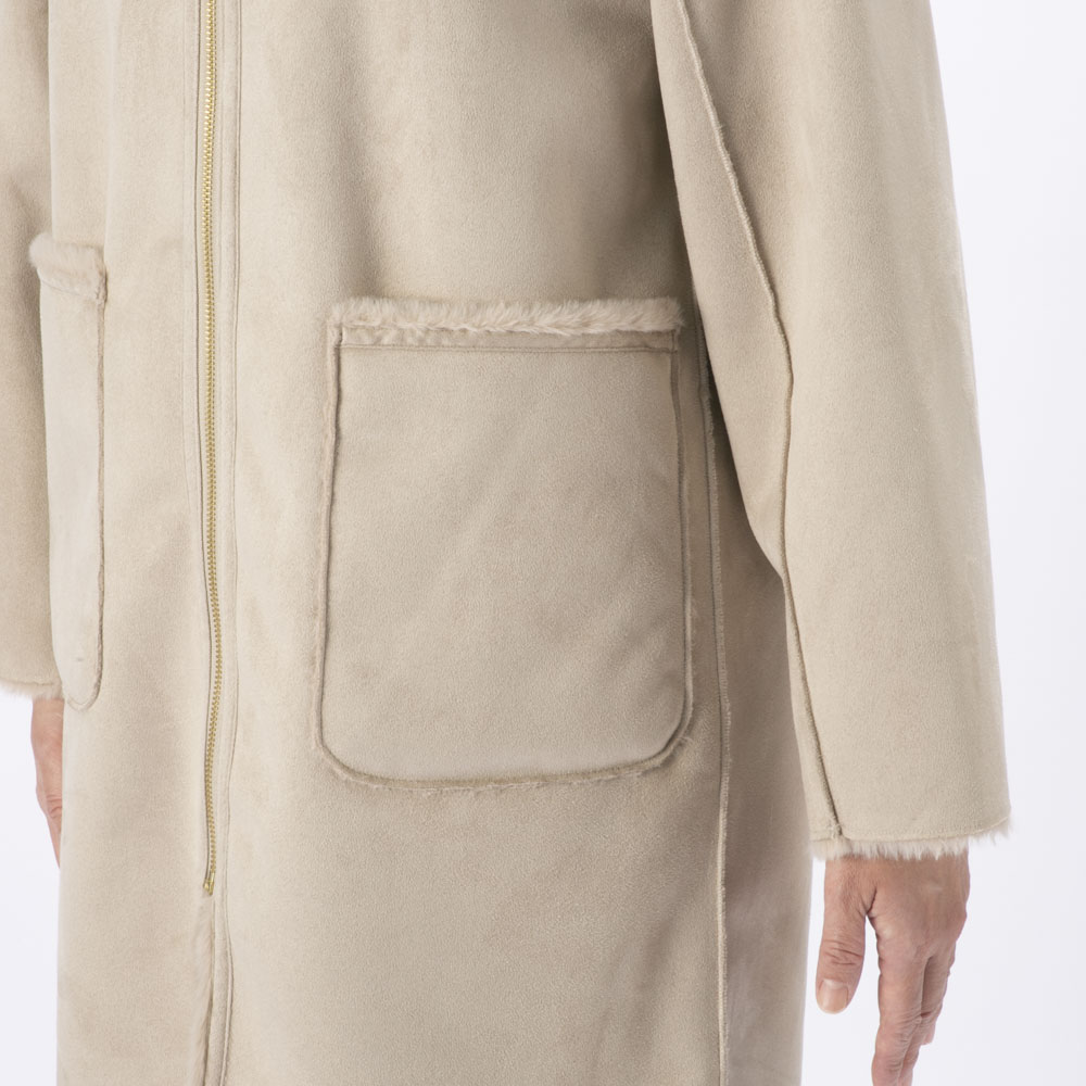 ノアジェ NOA-GE レディースアウター フェイクムートン リバーシブルコート 121-5699-2292/05【FITHOUSE ONLINE SHOP】