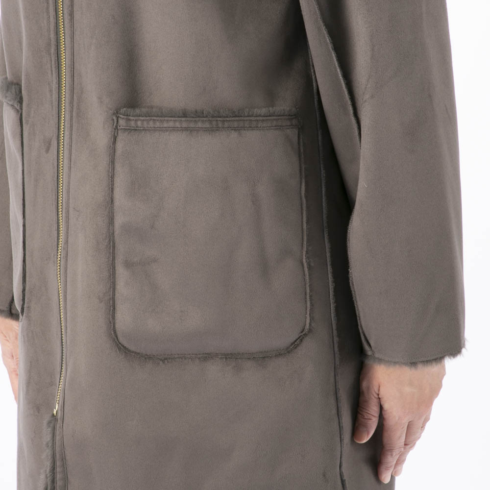 ノアジェ NOA-GE レディースアウター フェイクムートン リバーシブルコート 121-5699-2292/77【FITHOUSE ONLINE SHOP】