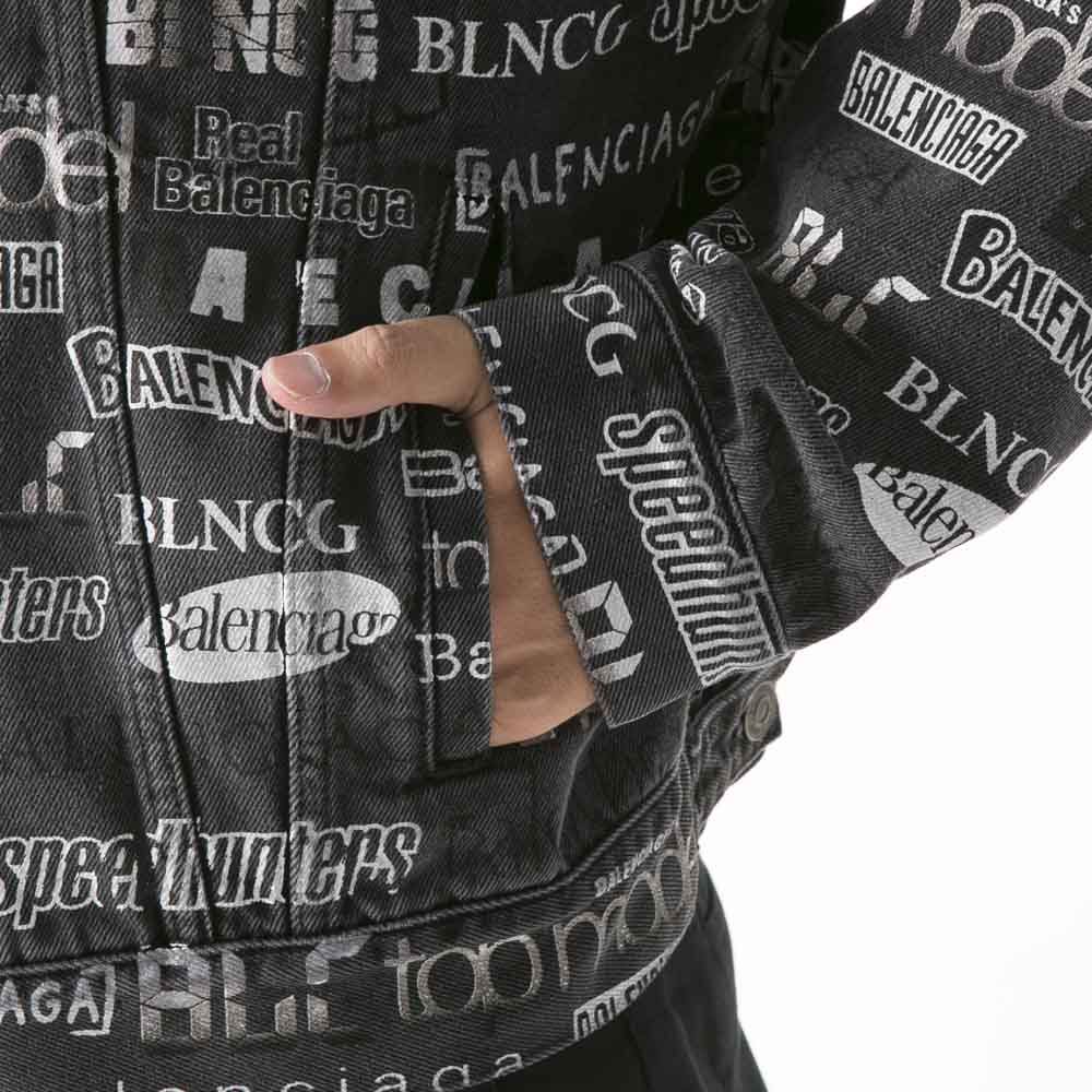 バレンシアガ BALENCIAGA メンズアウター 総柄デニムジャケット 620731.TEW35【FITHOUSE ONLINE SHOP】