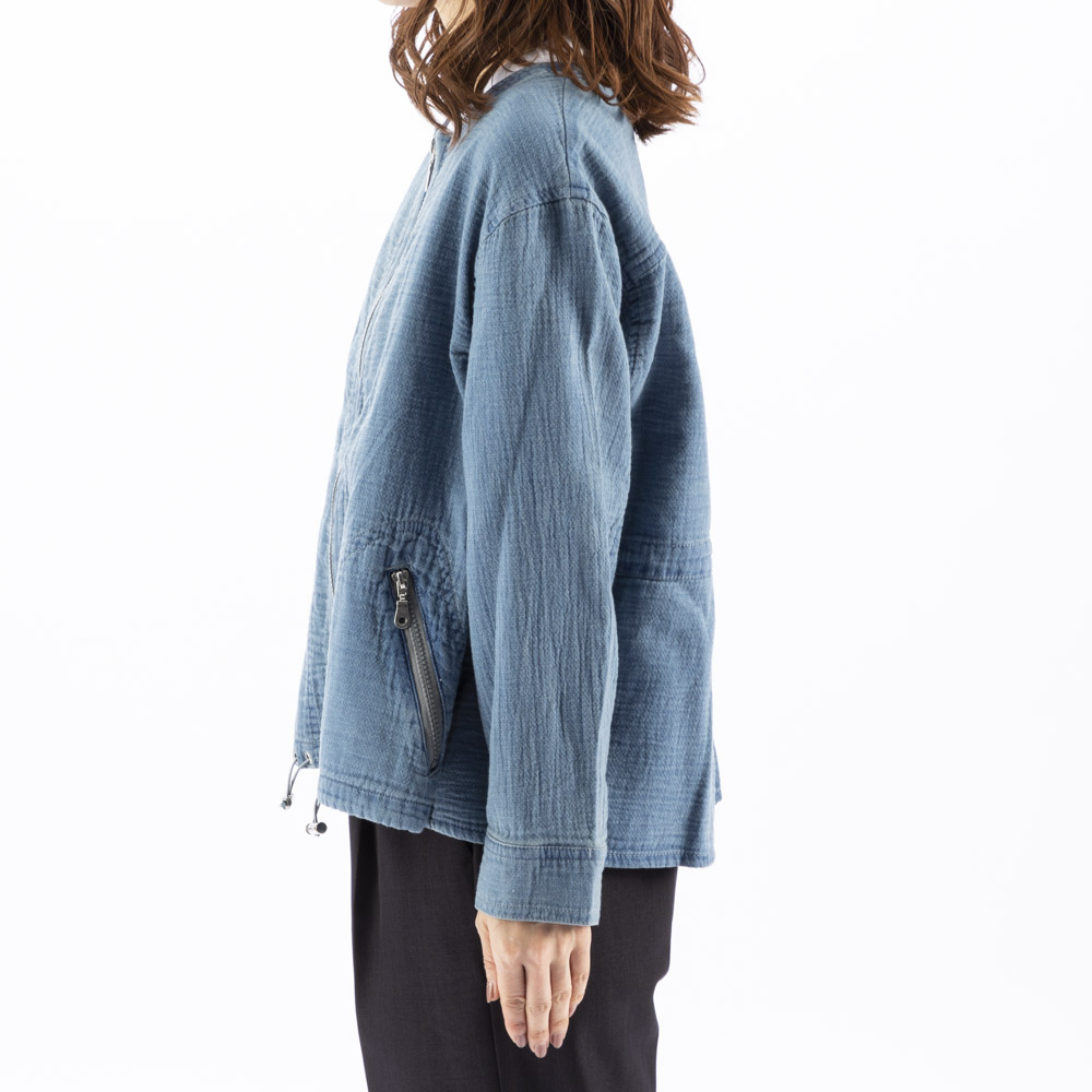ノアジェ NOA-GE Wガーゼデニムジャケット 121-5299-1183/55【FITHOUSE ONLINE SHOP】