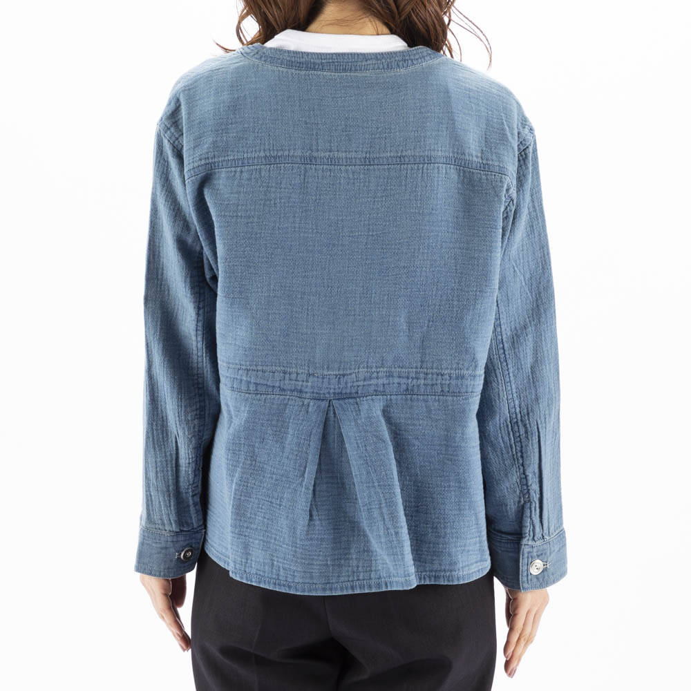 ノアジェ NOA-GE Wガーゼデニムジャケット 121-5299-1183/55【FITHOUSE ONLINE SHOP】
