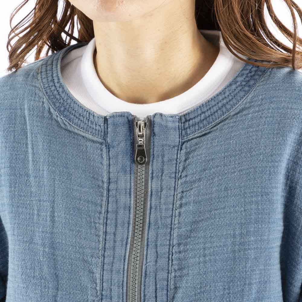 ノアジェ NOA-GE Wガーゼデニムジャケット 121-5299-1183/55【FITHOUSE ONLINE SHOP】