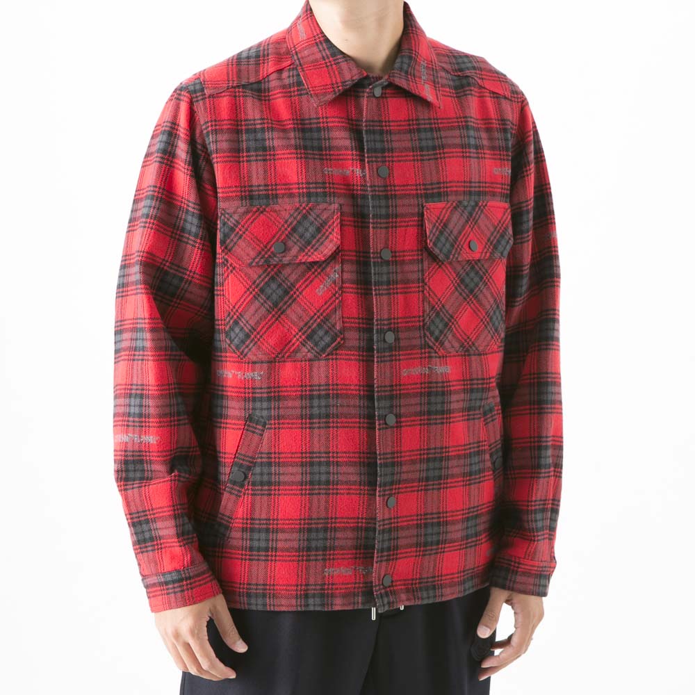 OFF-WHITE TARTAN SHIRT DIAG ALL OVER