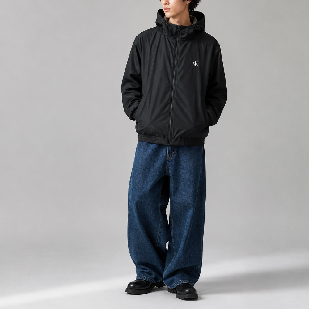 カルバンクラインジーンズ Calvin Klein Jeans メンズアウター LS HOODED RIPSTOP HARRINGTON JKT LV04RE516GUB1【FITHOUSE ONLINE SHOP】