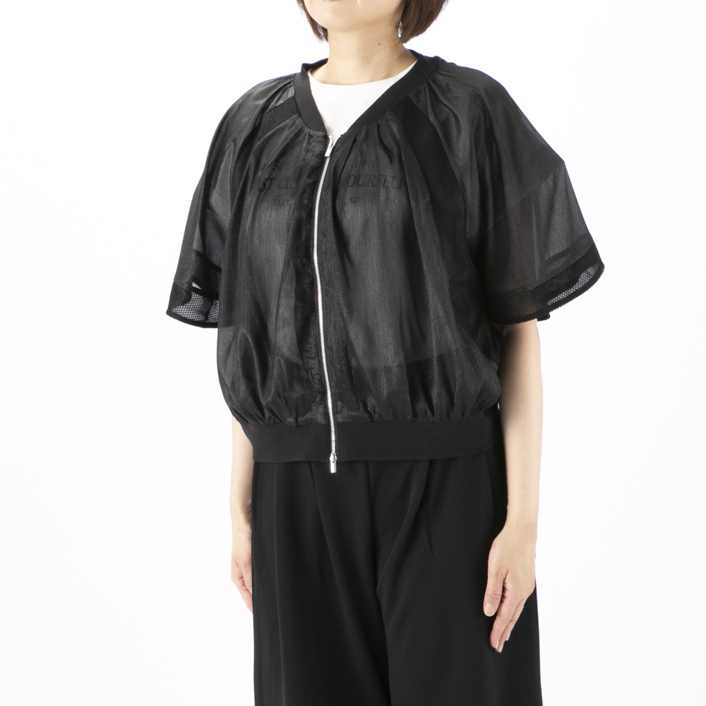 バントロア vingtrois レディーストップス シアーフレンチブルゾン 922-33234【FITHOUSE ONLINE SHOP】