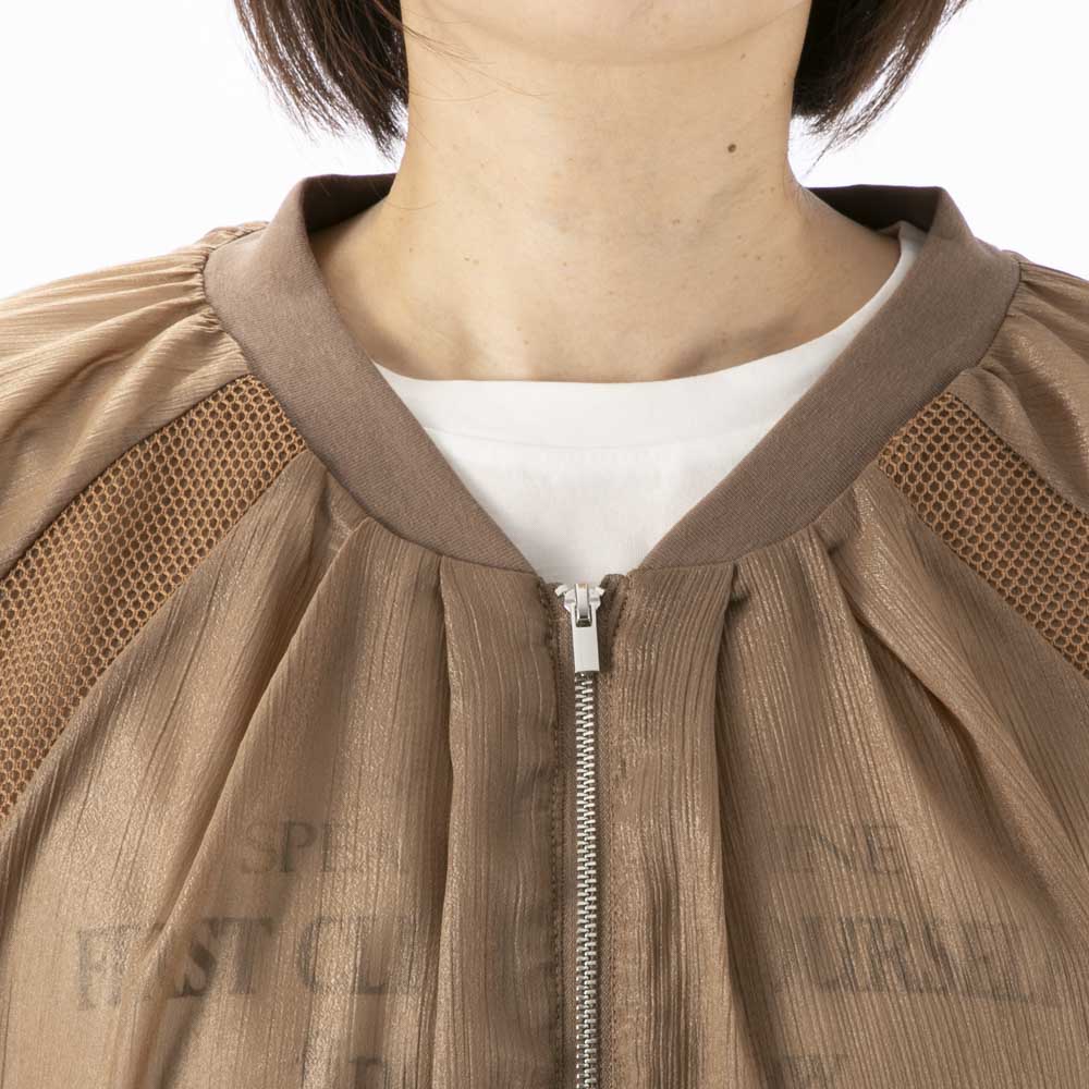 バントロア vingtrois レディーストップス シアーフレンチブルゾン 922-33234【FITHOUSE ONLINE SHOP】