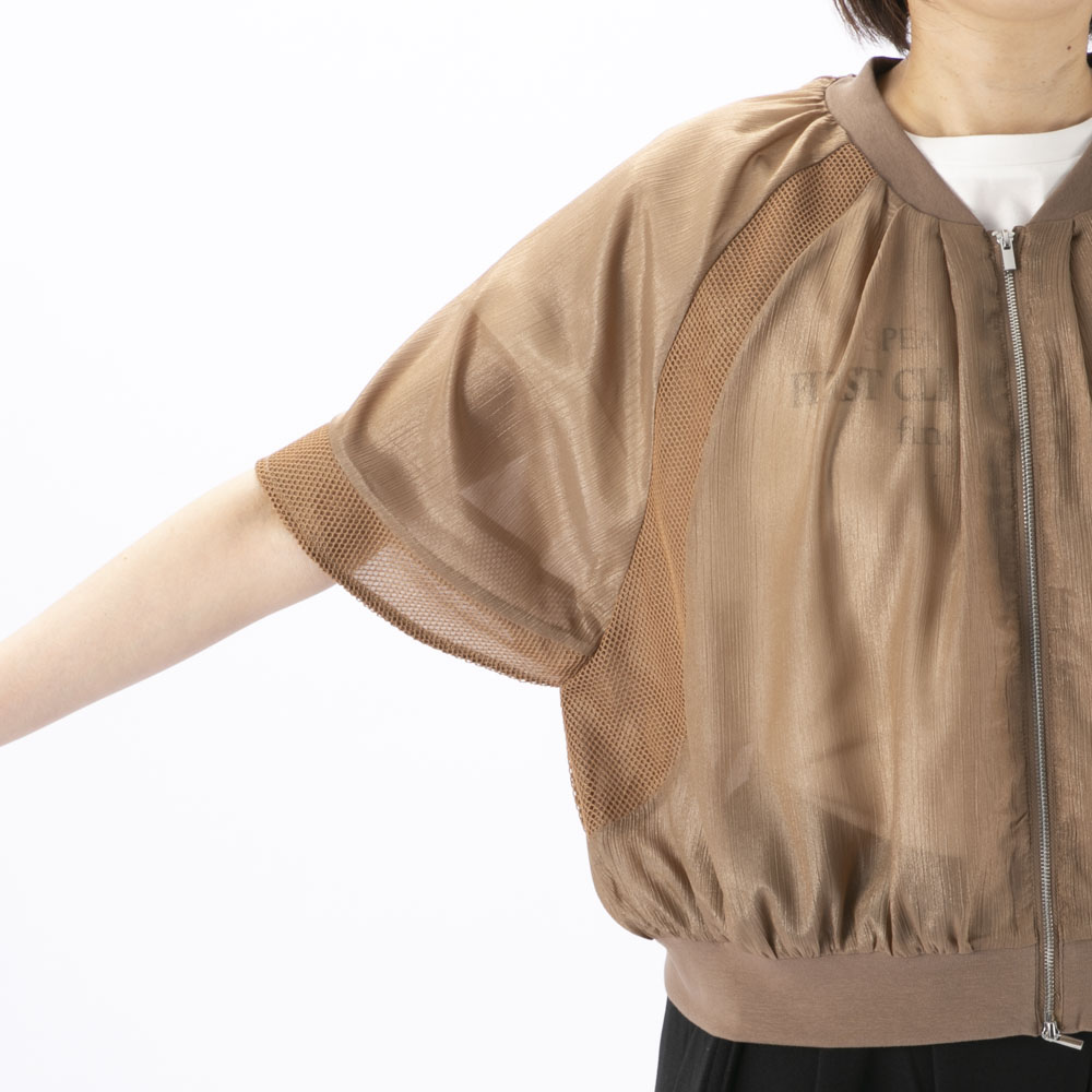 バントロア vingtrois レディーストップス シアーフレンチブルゾン 922-33234【FITHOUSE ONLINE SHOP】