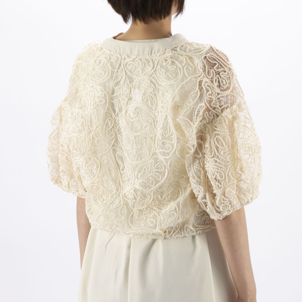 バントロア vingtrois レディーストップス コード刺繍ブルゾン 293-33242【FITHOUSE ONLINE SHOP】