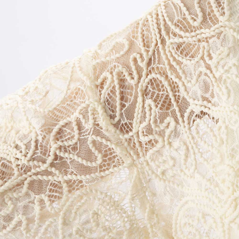 バントロア vingtrois レディーストップス コード刺繍ブルゾン 293-33242【FITHOUSE ONLINE SHOP】