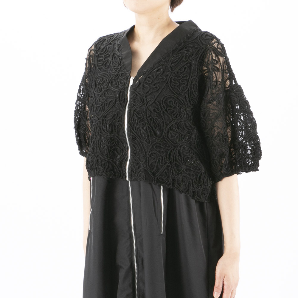 バントロア vingtrois レディーストップス コード刺繍ブルゾン 293-33242【FITHOUSE ONLINE SHOP】