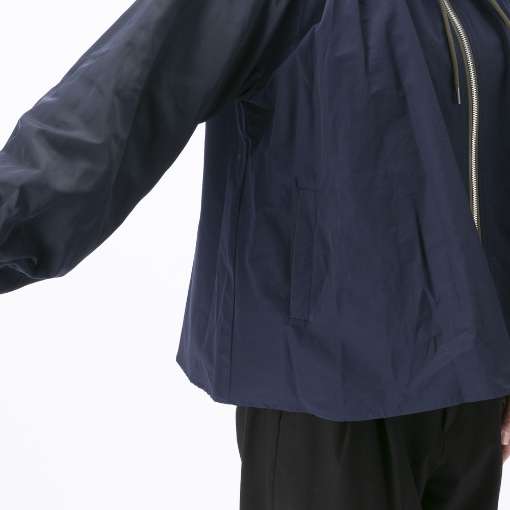 ノアジェ NOA-GE ギャザーブルゾン 別布使いジャケット 121-5599-1303/58【FITHOUSE ONLINE SHOP】