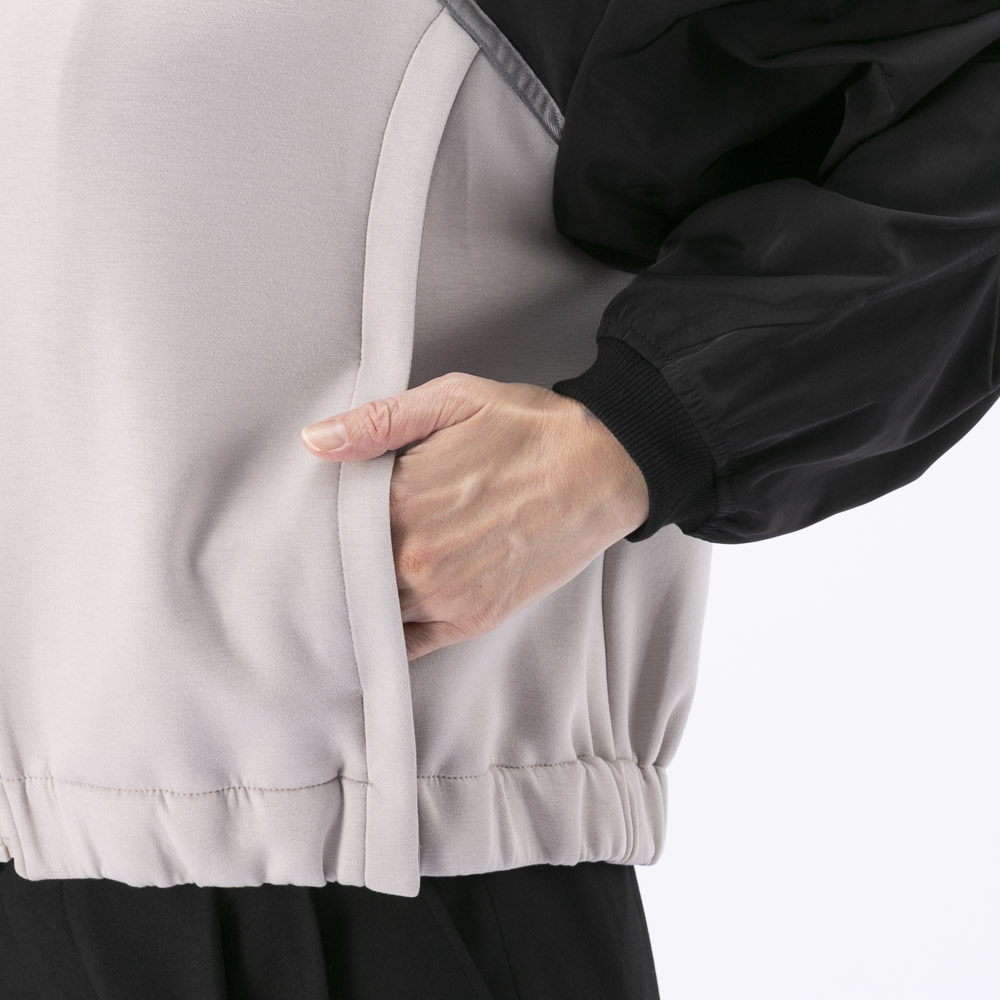 ノアジェ NOA-GE レディースアウター ダンボールニットテープ使い ブルゾン 121-5599-1294/03【FITHOUSE ONLINE SHOP】