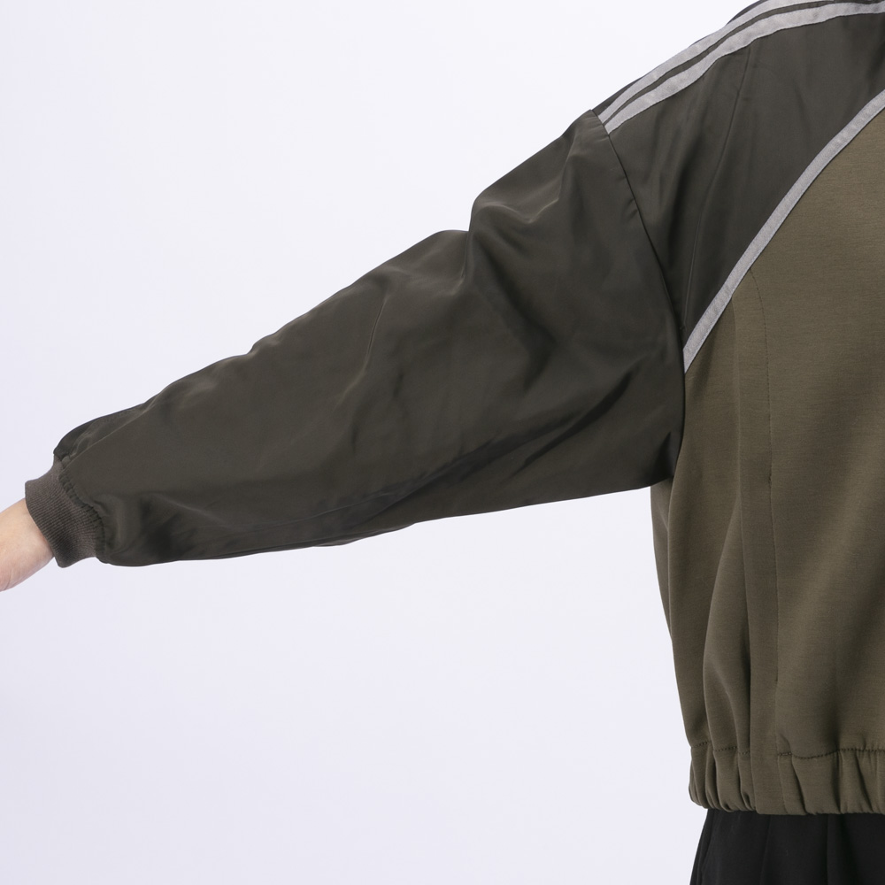 ノアジェ NOA-GE レディースアウター ダンボールニットテープ使い ブルゾン 121-5599-1294/48【FITHOUSE ONLINE SHOP】
