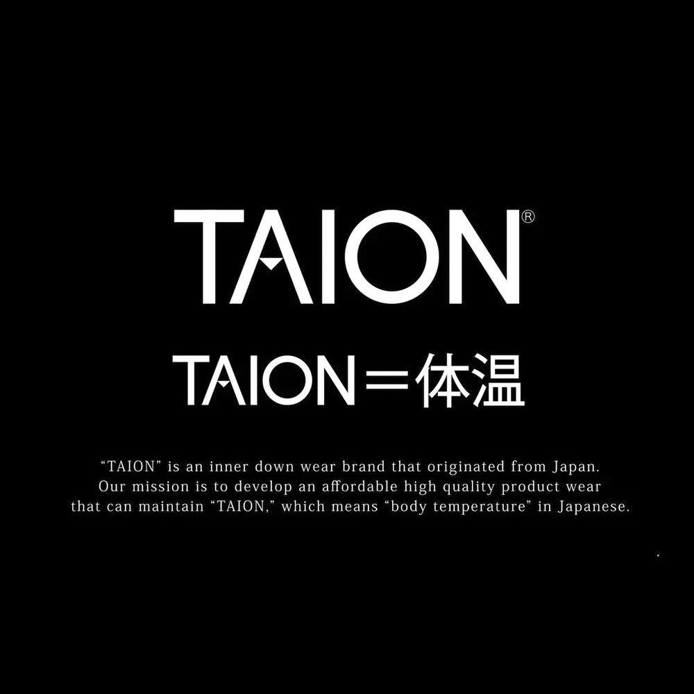 タイオン TAION メンズアウター MILITARY ZIP V NECK DOWN JKT TAION-101ZML-1【FITHOUSE ONLINE SHOP】