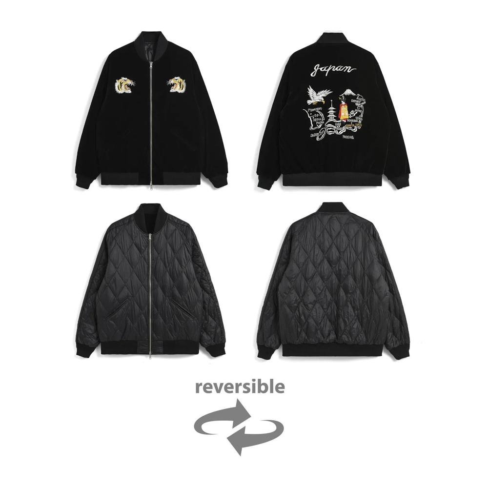 タイオン TAION メンズアウター REVERSIBLE SKAJAN DOWN JKT リバーシブル スカジャン ダウンジャケット TAION-JK04JS【FITHOUSE ONLINE SHOP】