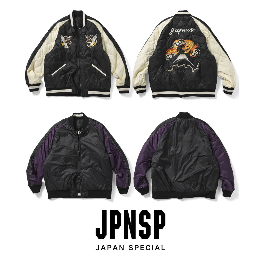 タイオン TAION メンズアウター REVERSIBLE SKAJAN DOWN JKT リバーシブル スカジャン ダウンジャケット TAION-JK04JS-N1【FITHOUSE ONLINE SHOP】