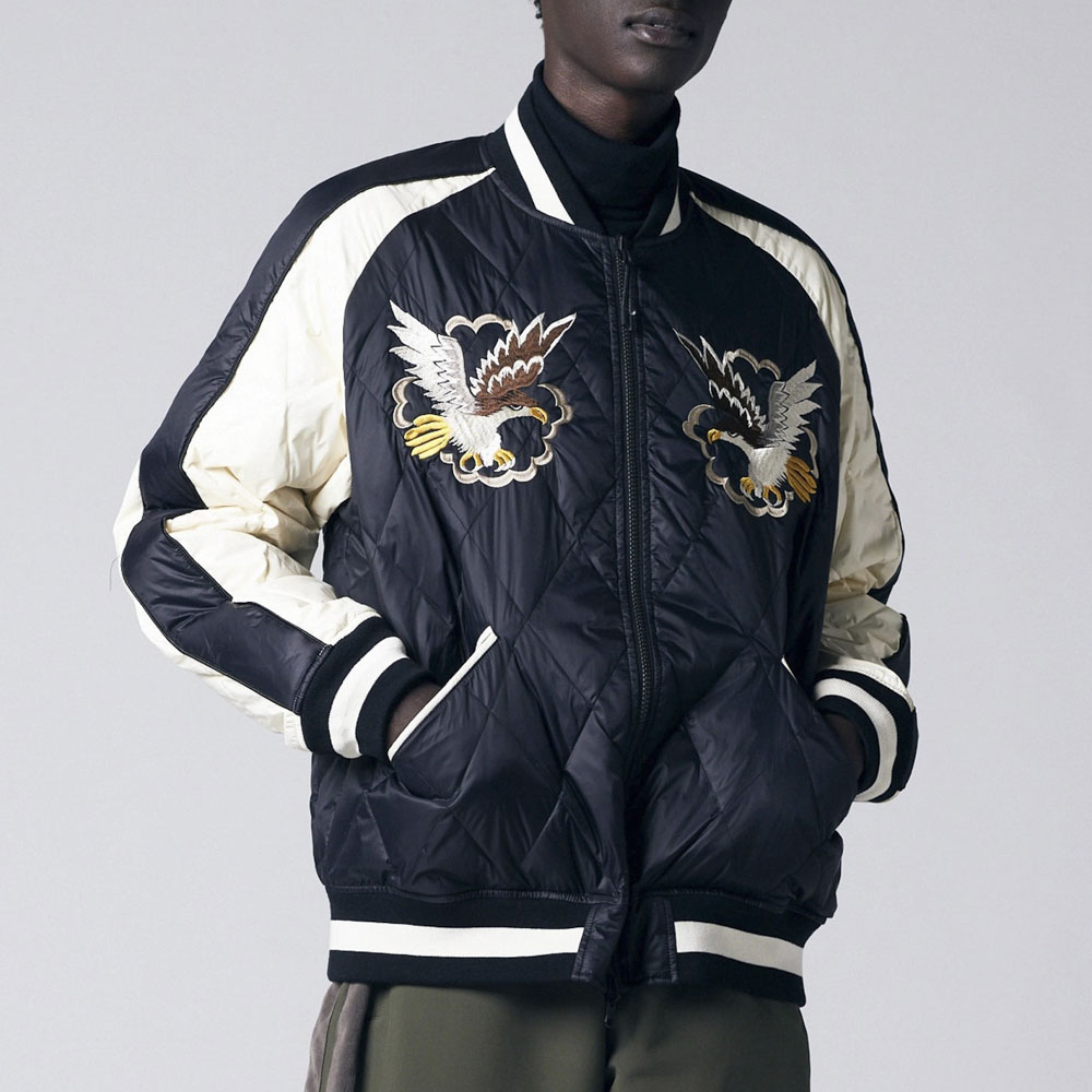 タイオン TAION メンズアウター REVERSIBLE SKAJAN DOWN JKT リバーシブル スカジャン ダウンジャケット TAION-JK04JS-N1【FITHOUSE ONLINE SHOP】