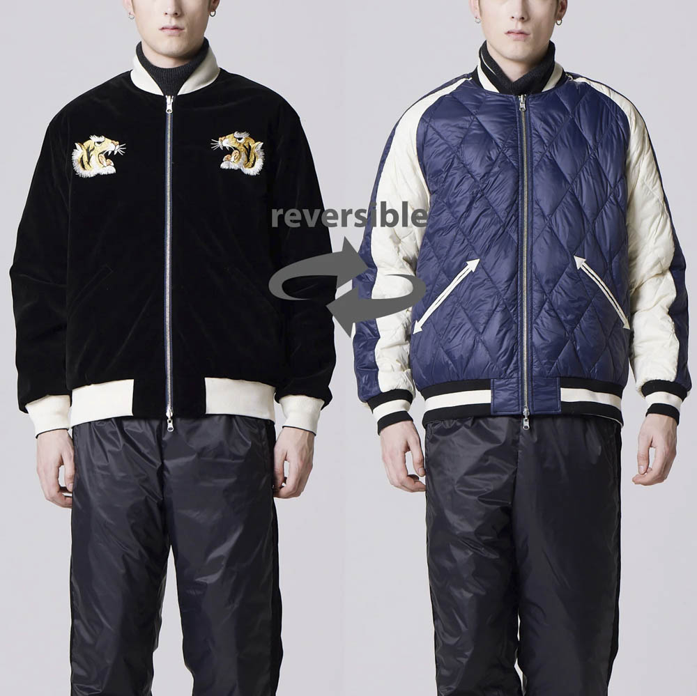 タイオン TAION メンズアウター REVERSIBLE SKAJAN DOWN JKT リバーシブル スカジャン ダウンジャケット TAION-JK04JS【FITHOUSE ONLINE SHOP】