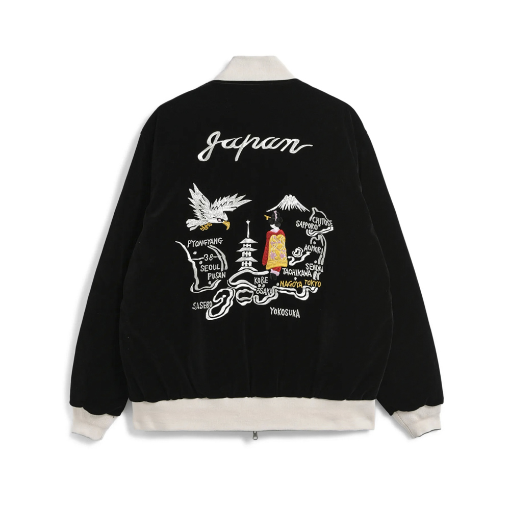 タイオン TAION メンズアウター REVERSIBLE SKAJAN DOWN JKT リバーシブル スカジャン ダウンジャケット TAION-JK04JS【FITHOUSE ONLINE SHOP】