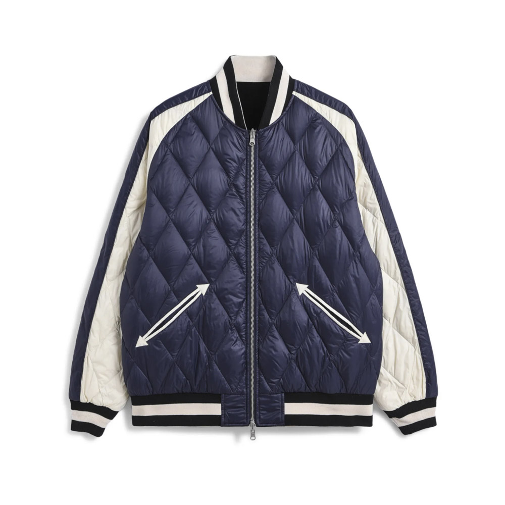 タイオン TAION メンズアウター REVERSIBLE SKAJAN DOWN JKT リバーシブル スカジャン ダウンジャケット TAION-JK04JS【FITHOUSE ONLINE SHOP】