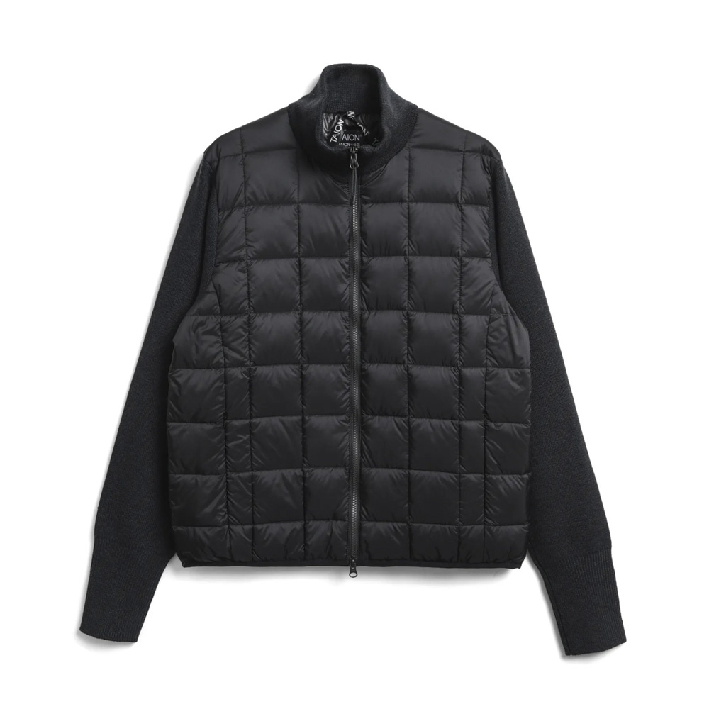 タイオン メンズアウター ベーシック ハイネックWジップ ニットスリーブダウンジャケット TAION-102WZSN【FITHOUSE ONLINE SHOP】
