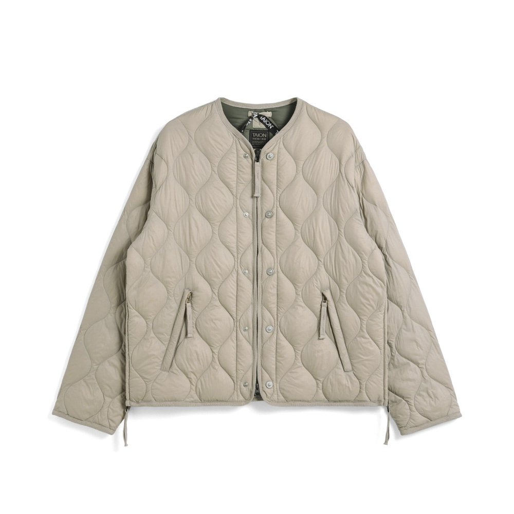 タイオン TAION レディースアウター ミリタリー M65 ライナーWジップ ショートダウンジャケット ソフトシェル WM65LSZBML-1SH【FITHOUSE ONLINE SHOP】