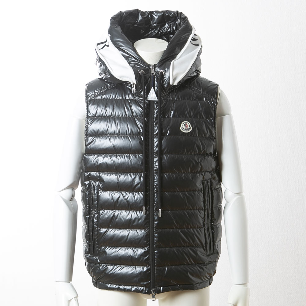 MONCLER フード付きジップアップベストジャケット/上着