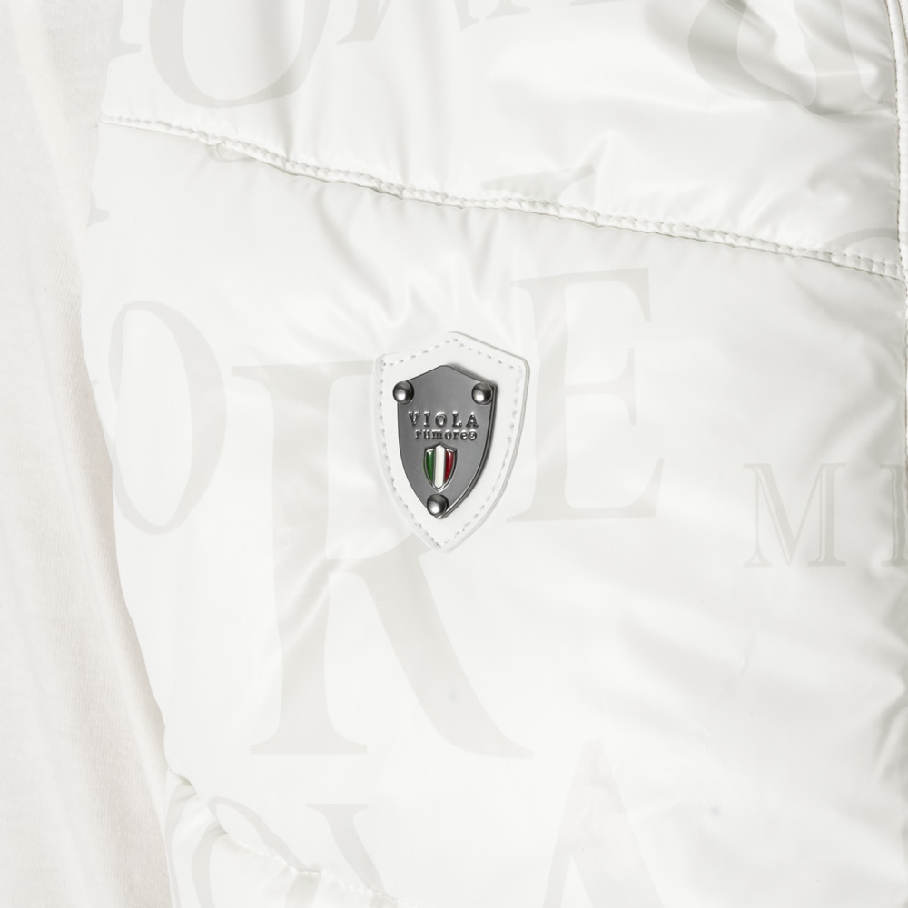 ヴィオラ VIOLA メンズトップス フード脱着 中綿ベスト 総柄 Y62100【FITHOUSE ONLINE SHOP】