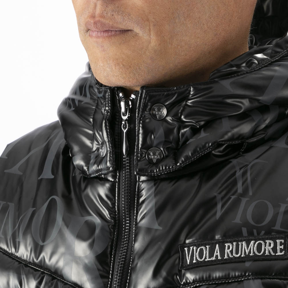 ヴィオラ VIOLA メンズトップス フード脱着 中綿ベスト 総柄 Y62100【FITHOUSE ONLINE SHOP】