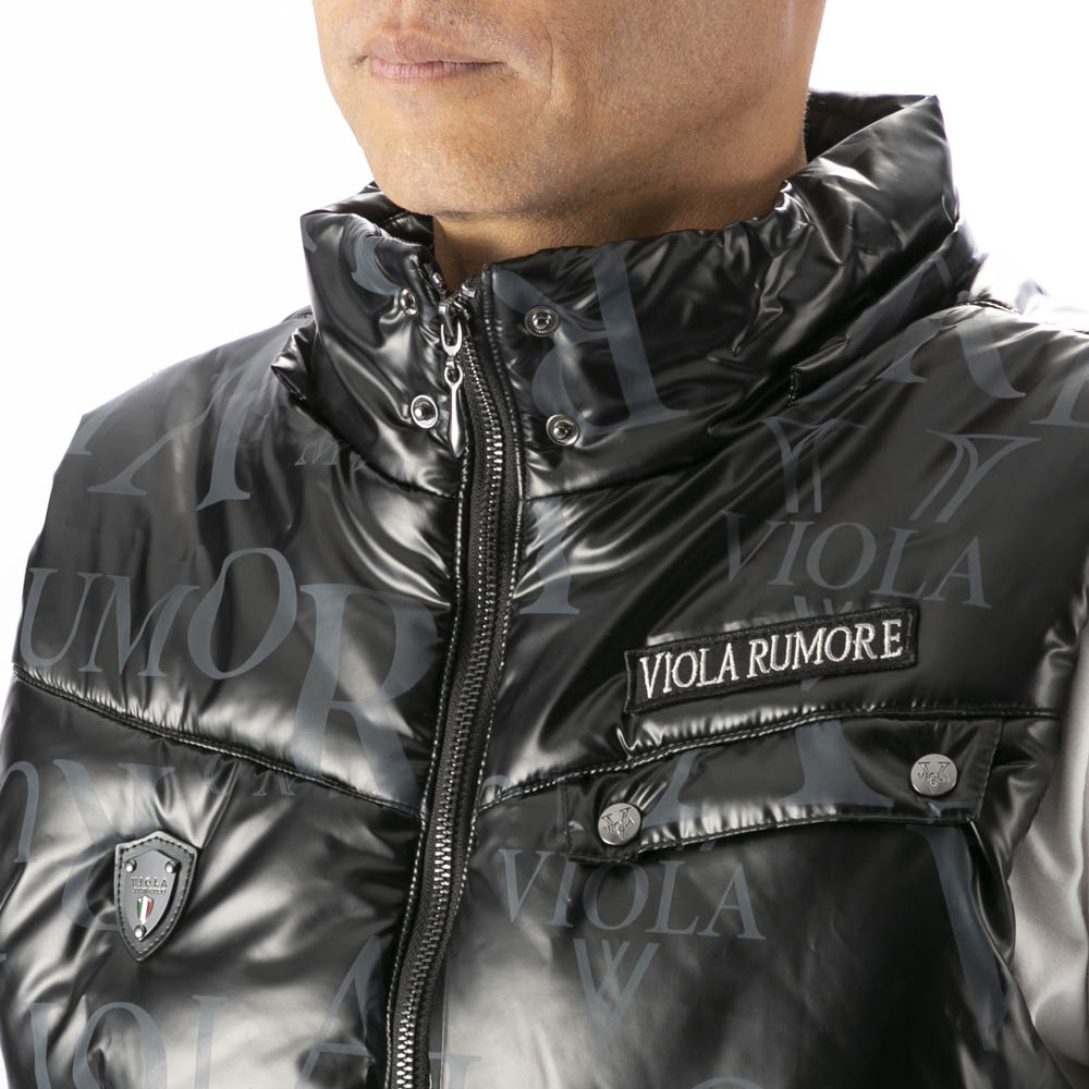 ヴィオラ VIOLA メンズトップス フード脱着 中綿ベスト 総柄 Y62100【FITHOUSE ONLINE SHOP】