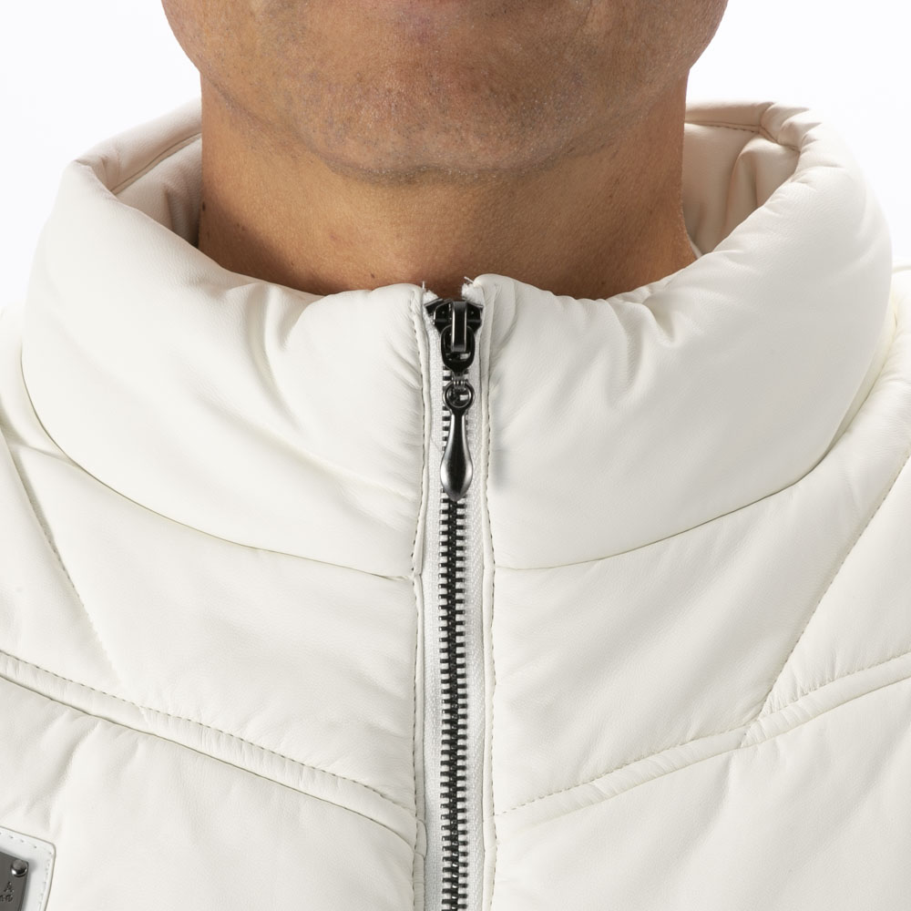 ヴィオラ VIOLA メンズトップス 中綿ベスト フェイクレザー Y62102【FITHOUSE ONLINE SHOP】