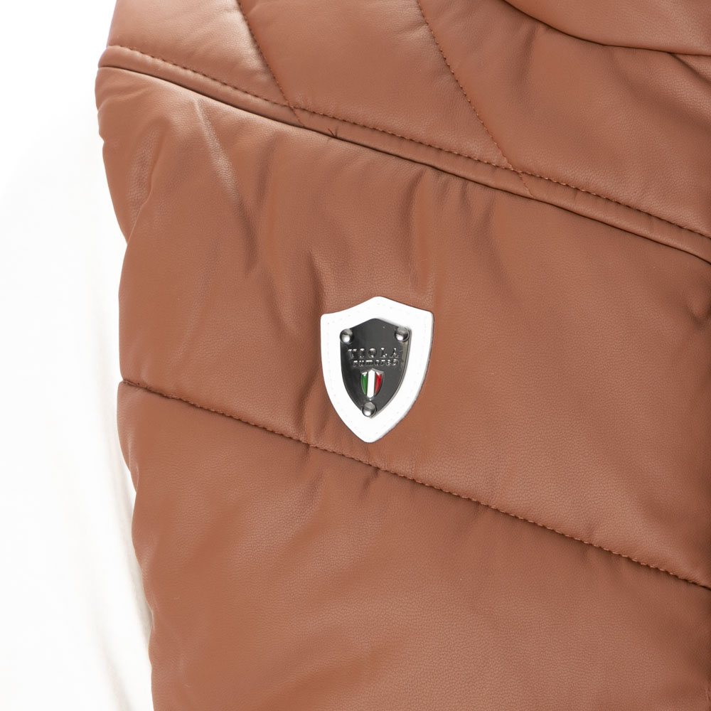 ヴィオラ VIOLA メンズトップス 中綿ベスト フェイクレザー Y62102【FITHOUSE ONLINE SHOP】