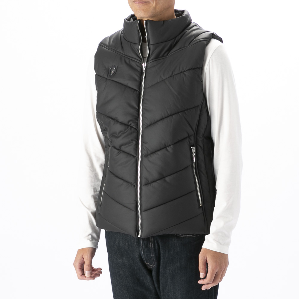 ヴィオラ VIOLA メンズトップス 中綿ベスト フェイクレザー Y62102【FITHOUSE ONLINE SHOP】