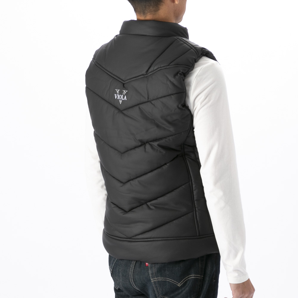 ヴィオラ VIOLA メンズトップス 中綿ベスト フェイクレザー Y62102【FITHOUSE ONLINE SHOP】