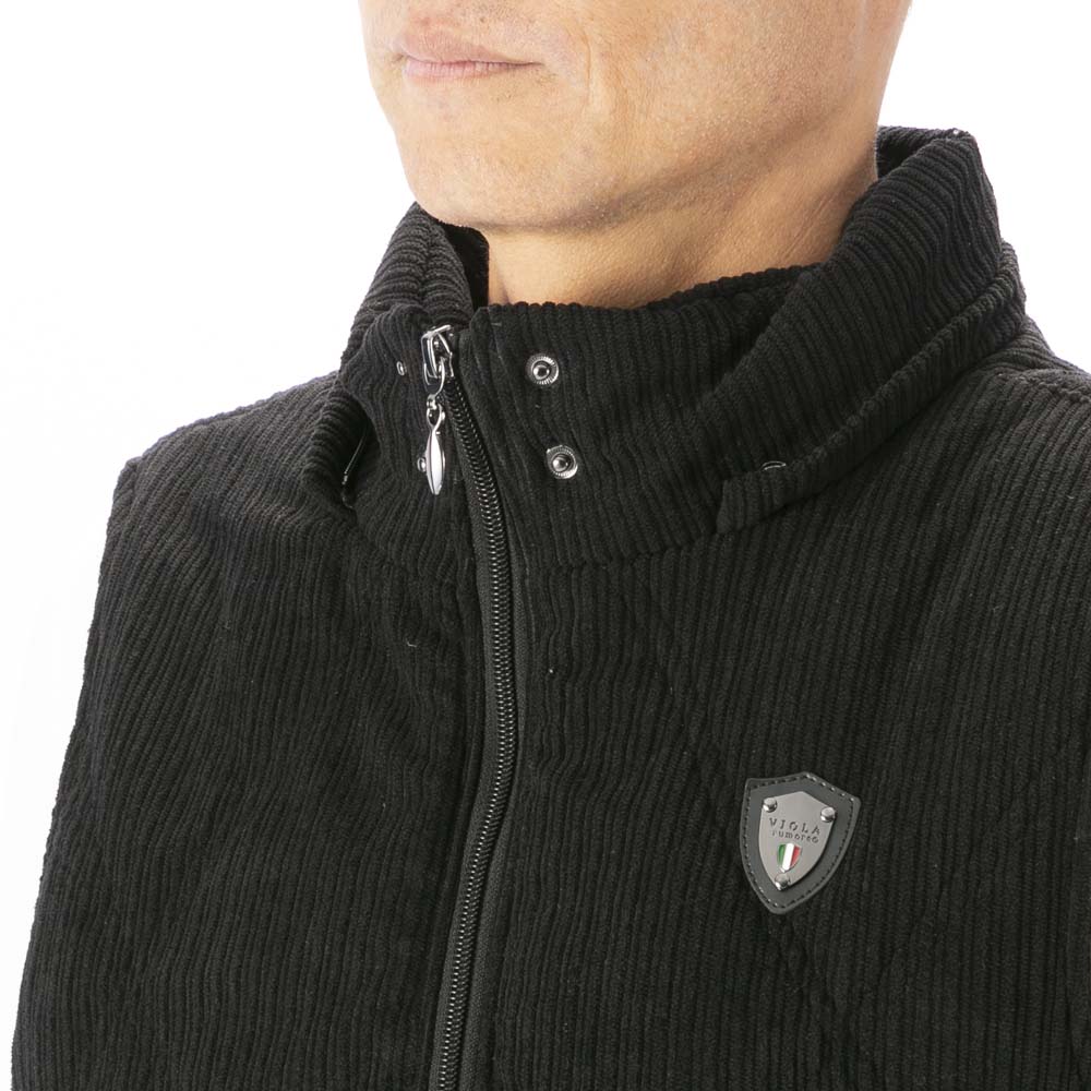 ヴィオラ VIOLA メンズトップス ストライプ 起毛 中綿ベスト フード脱着 Y62104【FITHOUSE ONLINE SHOP】