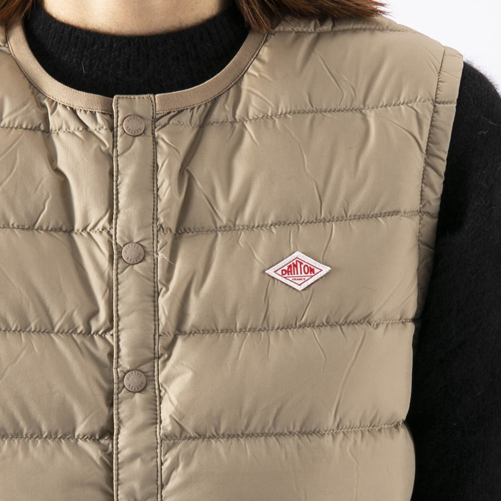 ダントン DANTON レディーストップス CREWNECK INNER DOWN VEST DT-A0002 NNF【FITHOUSE ONLINE SHOP】