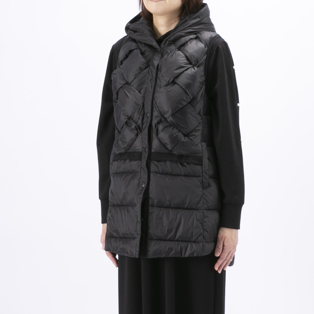 ノアジェ NOA-GE 編み込みエコダウンベスト 121-5608-3889/79【FITHOUSE ONLINE SHOP】