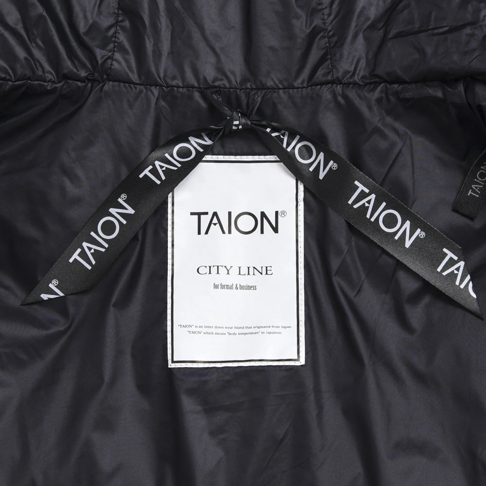 タイオン TAION アウター ユニセックス CITY PACKABLE HOOD LONG DOWN JACKET TAION-106COCI【FITHOUSE ONLINE SHOP】