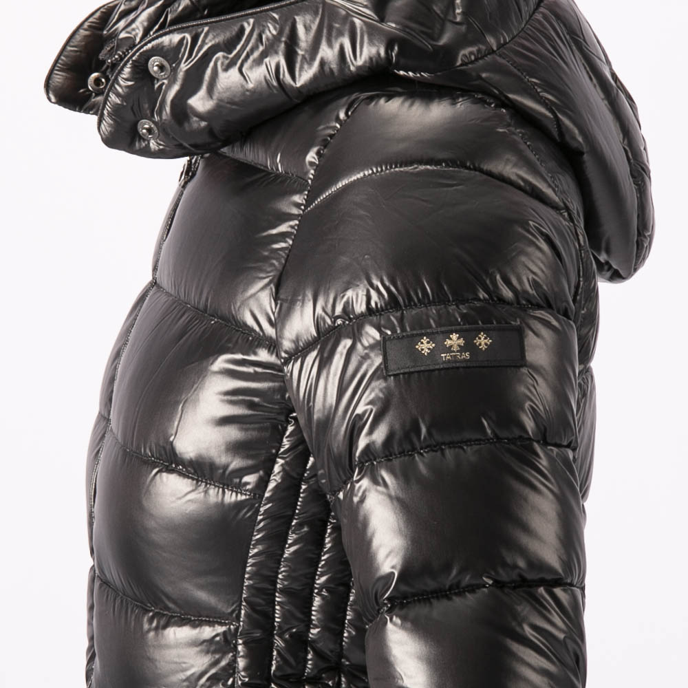 タトラス TATRAS レディースアウター 超光沢素材 ミドル丈 フード付き ダウン BABILA LTAT24A4693-D【FITHOUSE ONLINE SHOP】