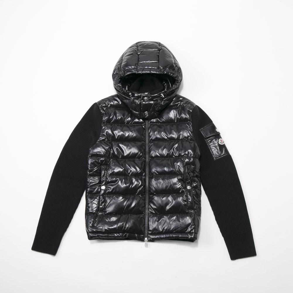 モンクレール Moncler メンズアウター M フード付ニットコンビダウン