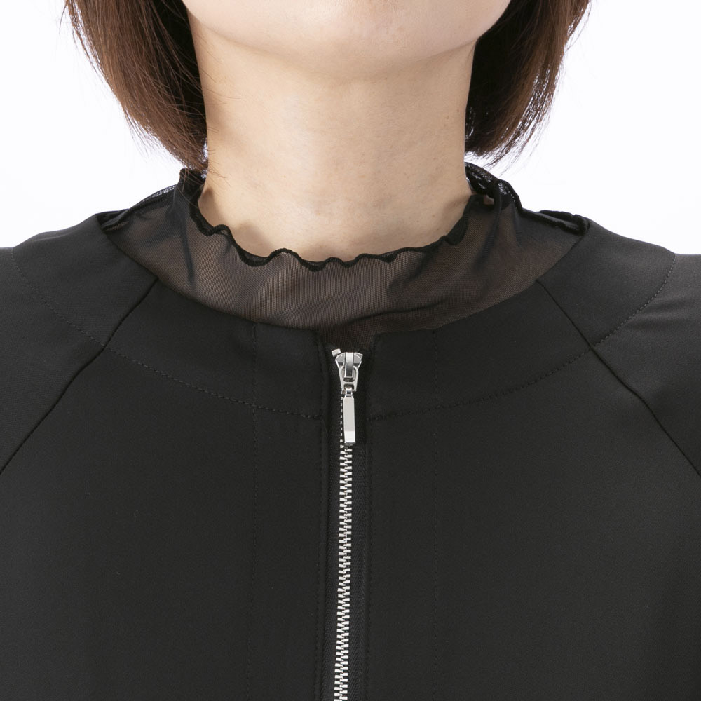 ノアジェ NOA-GE ツイル バックプリーツ ブルゾン ジャケット 121-5599-1304/79【FITHOUSE ONLINE SHOP】