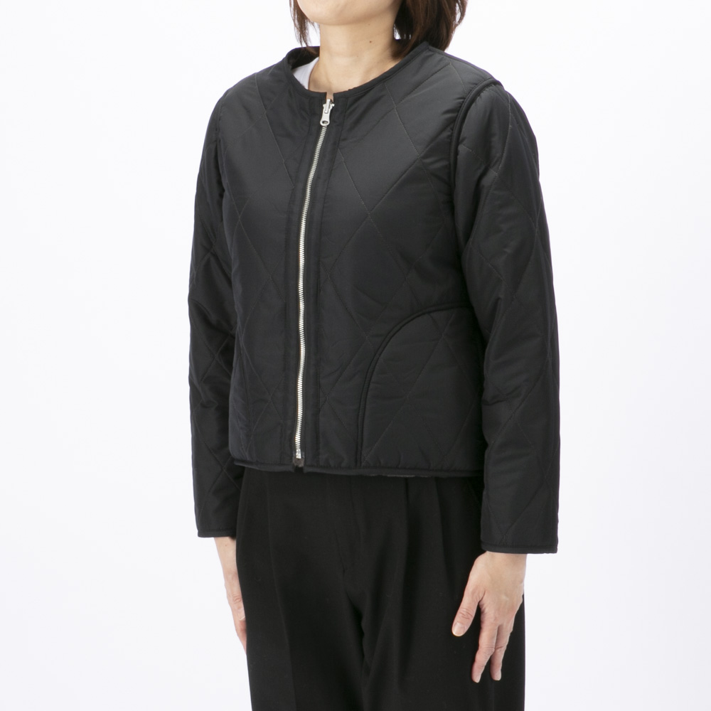 ノアジェ NOA-GE レディースアウター リバーシブル フェイクファー×キルティング ブルゾン 121-5607-2457/77【FITHOUSE ONLINE SHOP】