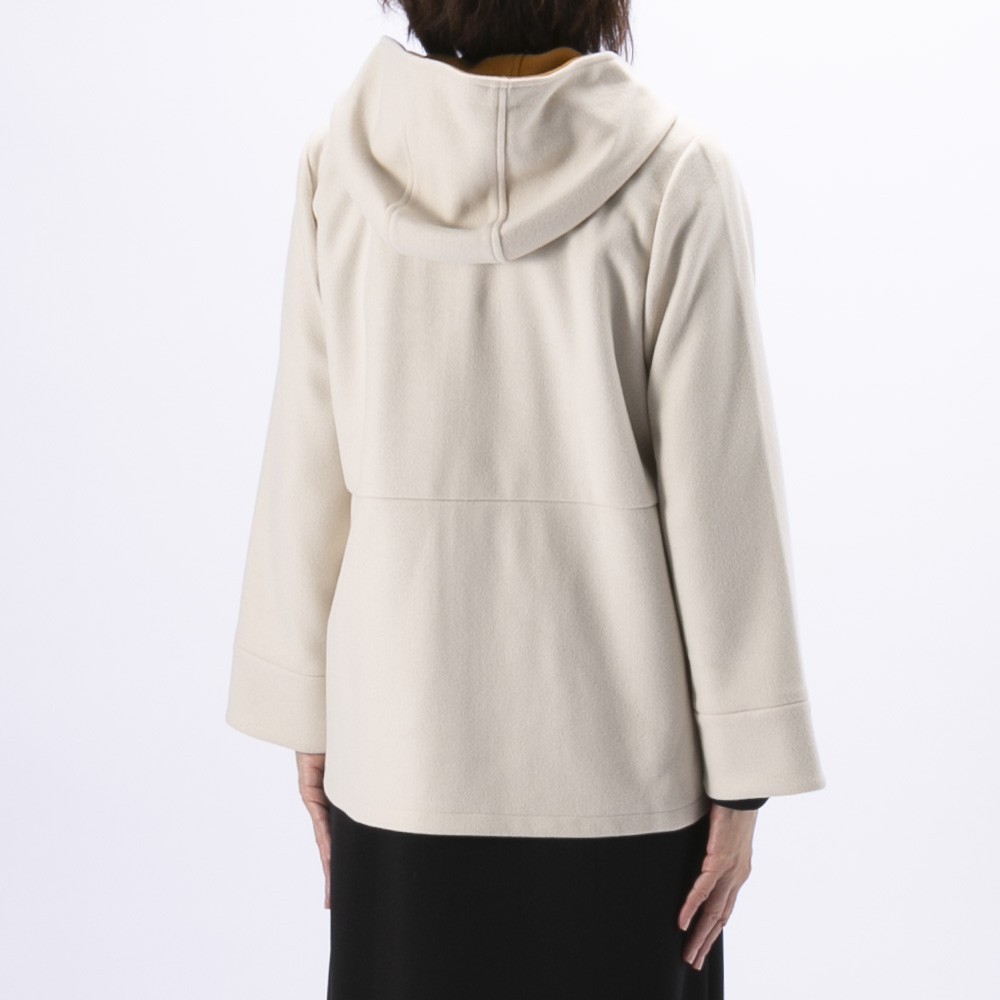 ノアジェ NOA-GE レディースアウター ウール調フェルト配色ジャケット 121-5616-1256/02【FITHOUSE ONLINE SHOP】