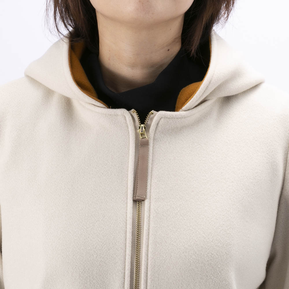 ノアジェ NOA-GE レディースアウター ウール調フェルト配色ジャケット 121-5616-1256/02【FITHOUSE ONLINE SHOP】