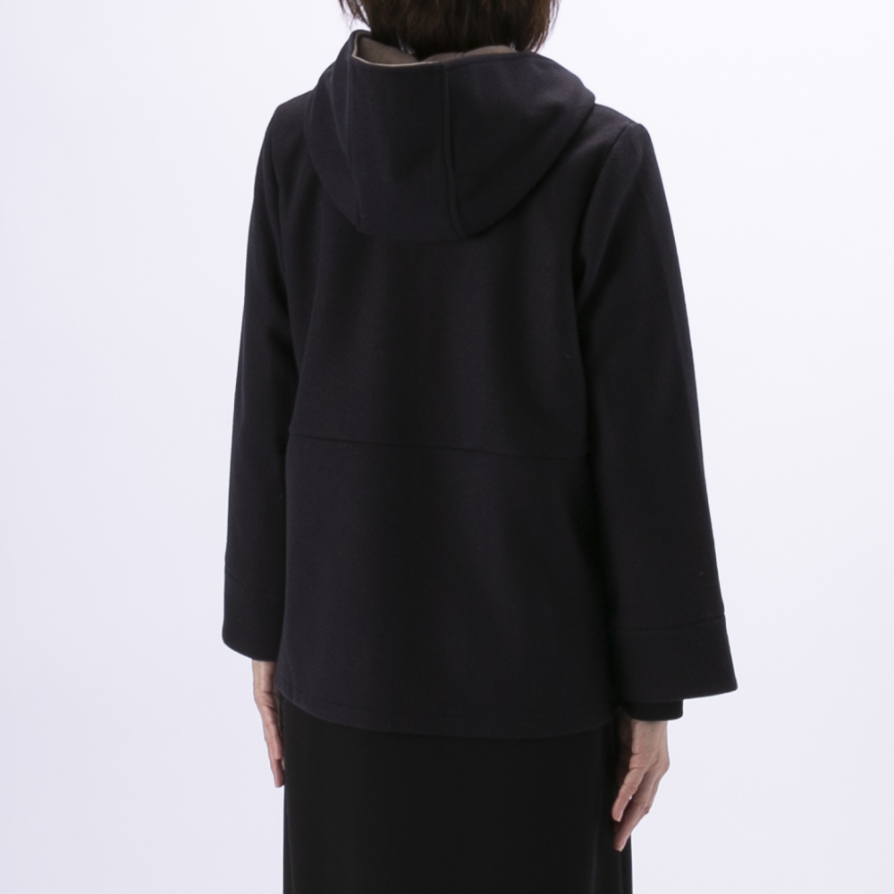 ノアジェ NOA-GE レディースアウター ウール調フェルト配色ジャケット 121-5616-1256/78【FITHOUSE ONLINE SHOP】