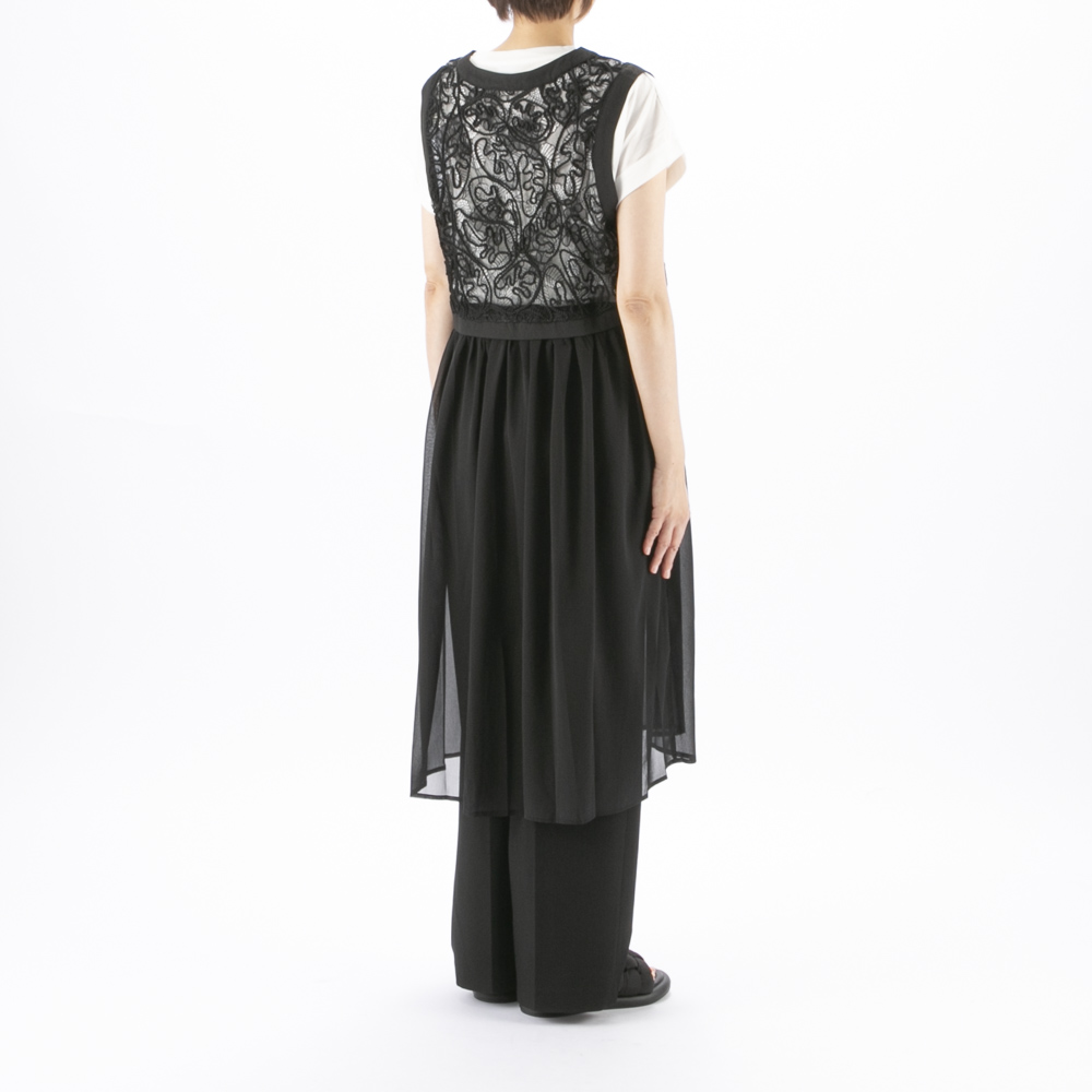 バントロア vingtrois レースドッキングジレ 293-33240【FITHOUSE ONLINE SHOP】