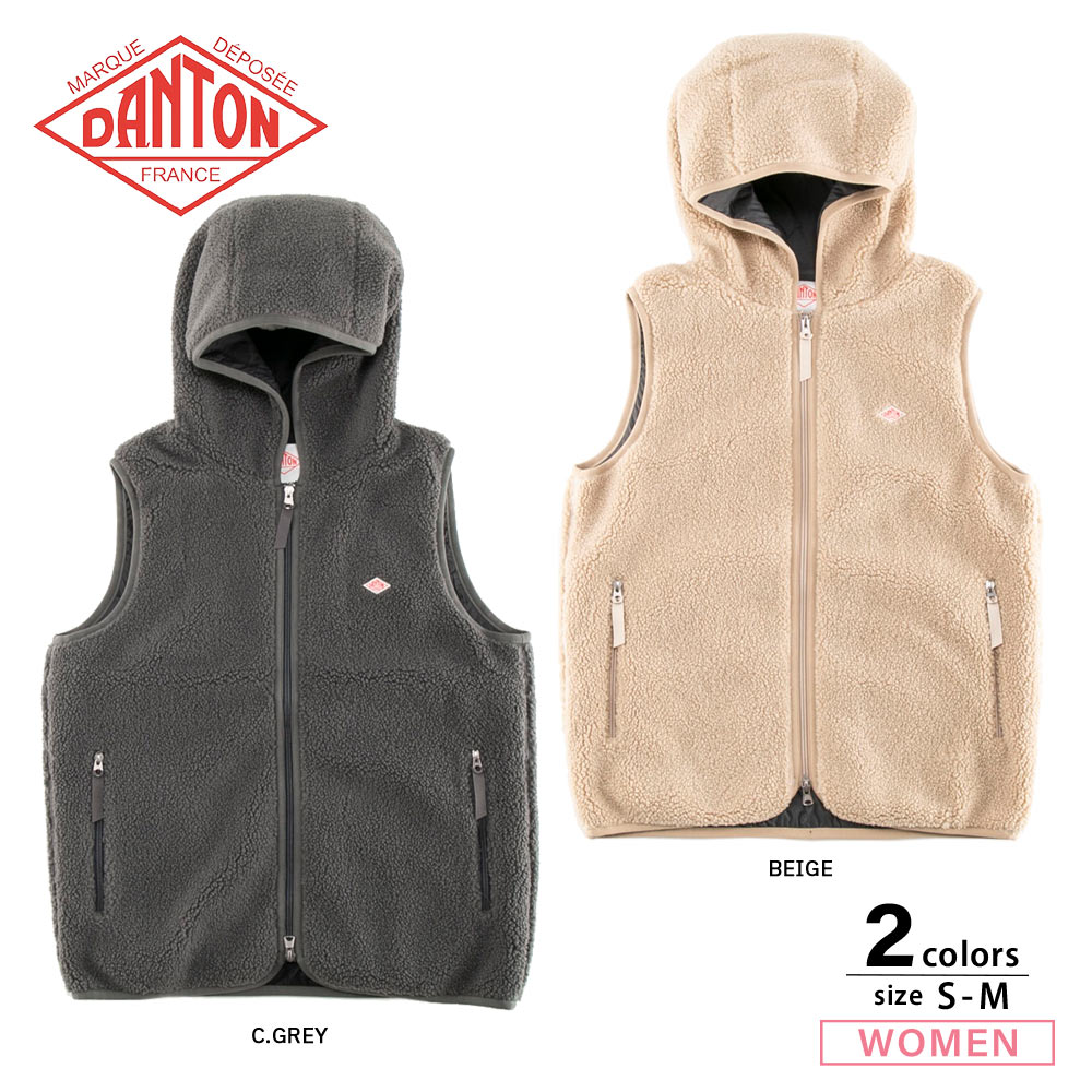 ダントン DANTON レディーストップス INSULATION LIGHT BOA HOODED VEST DT-A0368【FITHOUSE ONLINE SHOP】