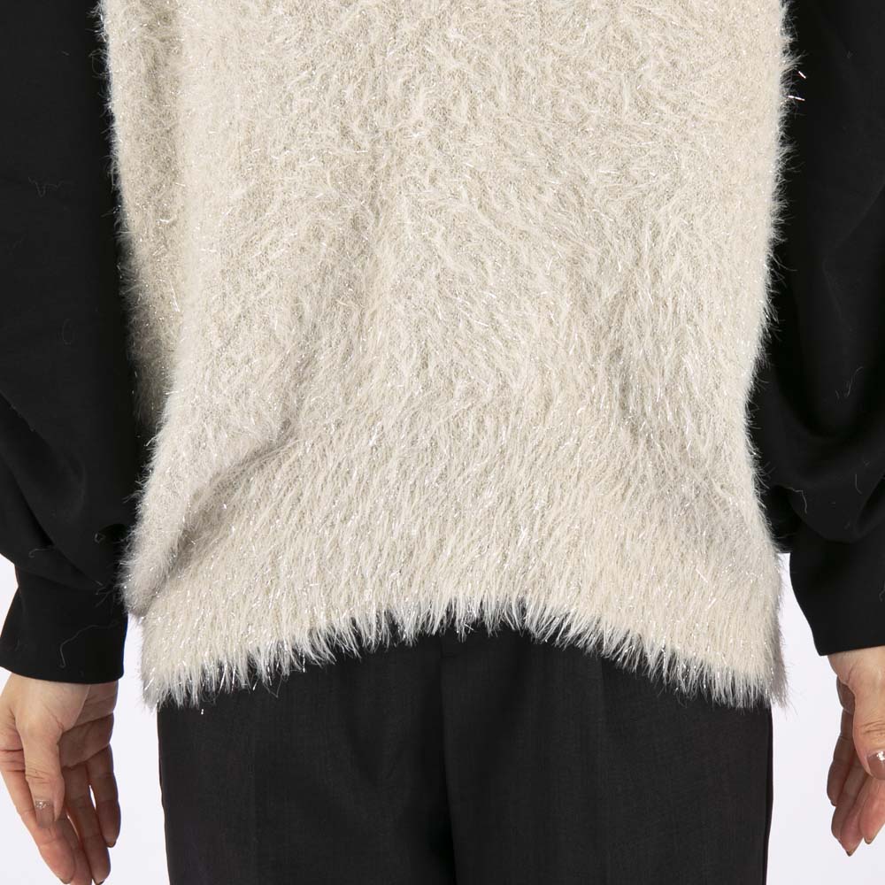 バントロア vingtrois レディーストップス ソフトラメシャギーベスト 986-12001 【FITHOUSE ONLINE SHOP】