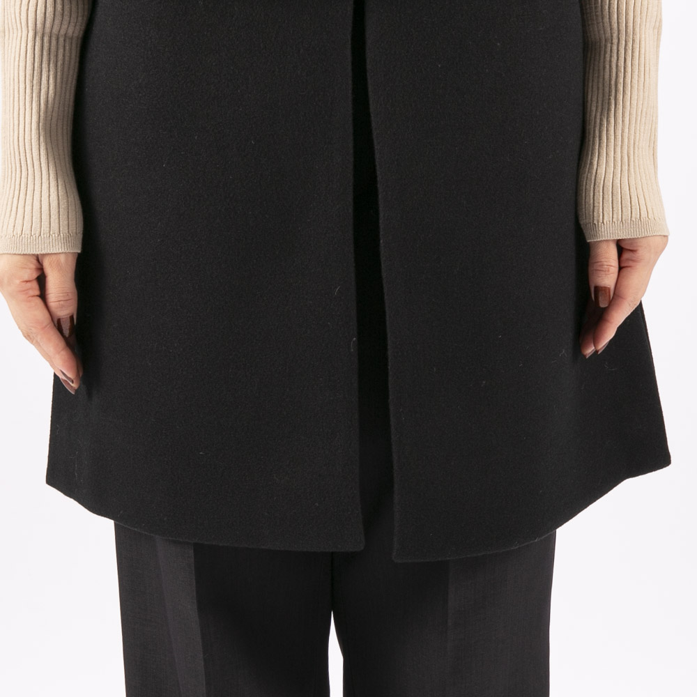 ノアジェ NOA-GE レディーストップス ウールライクフェルト×エコファーベスト 121-4616-3762【FITHOUSE ONLINE SHOP】